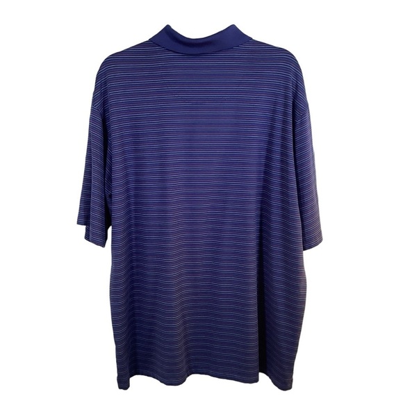 Pebble Beach Performance Men’s Striped  Short Sleeve Polo Golf Shirt.  Size XXL - Picture 2 of 5